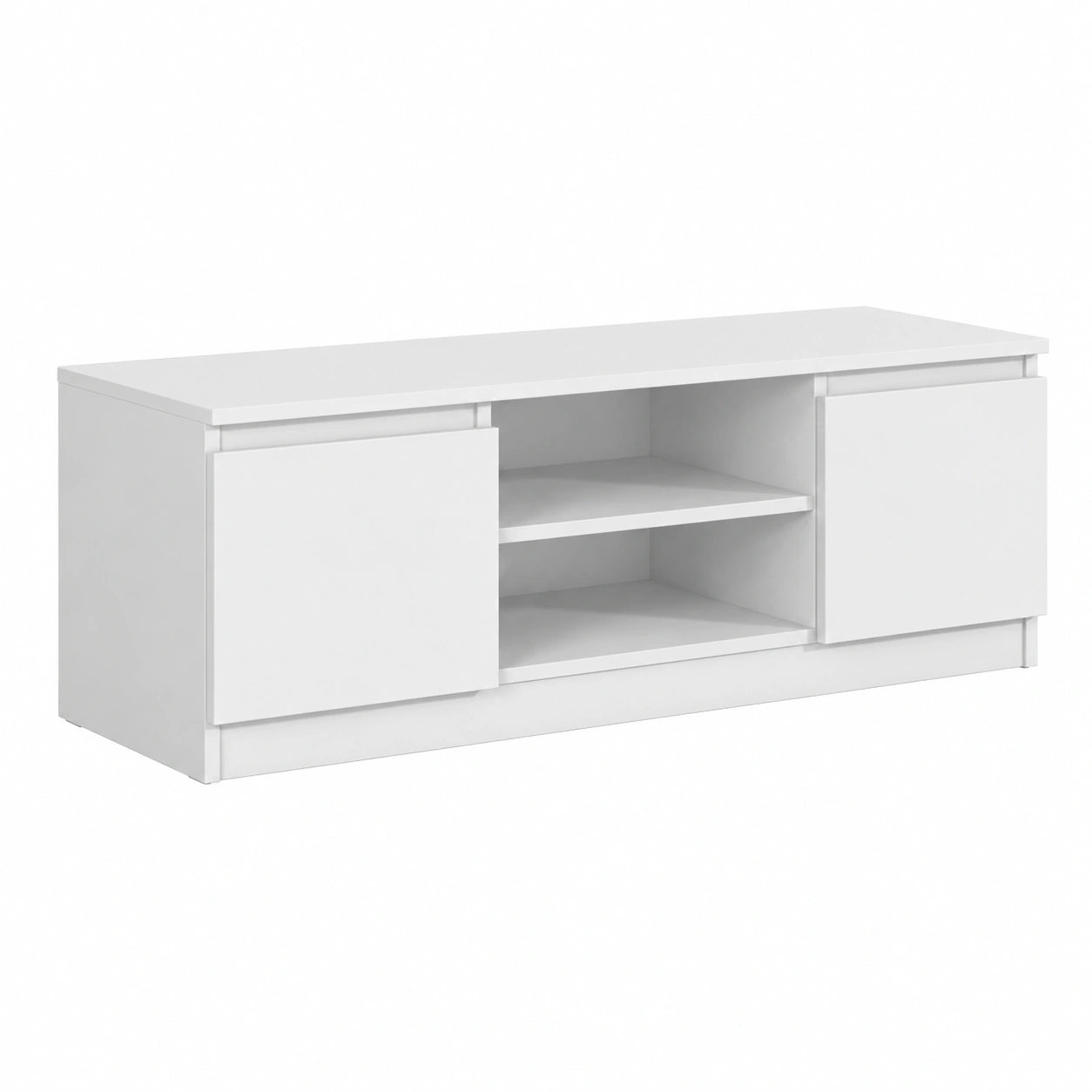 Mobile TV Moderno Bianco 120 cm per Soggiorno - Parete Attrezzata con Porta Tv