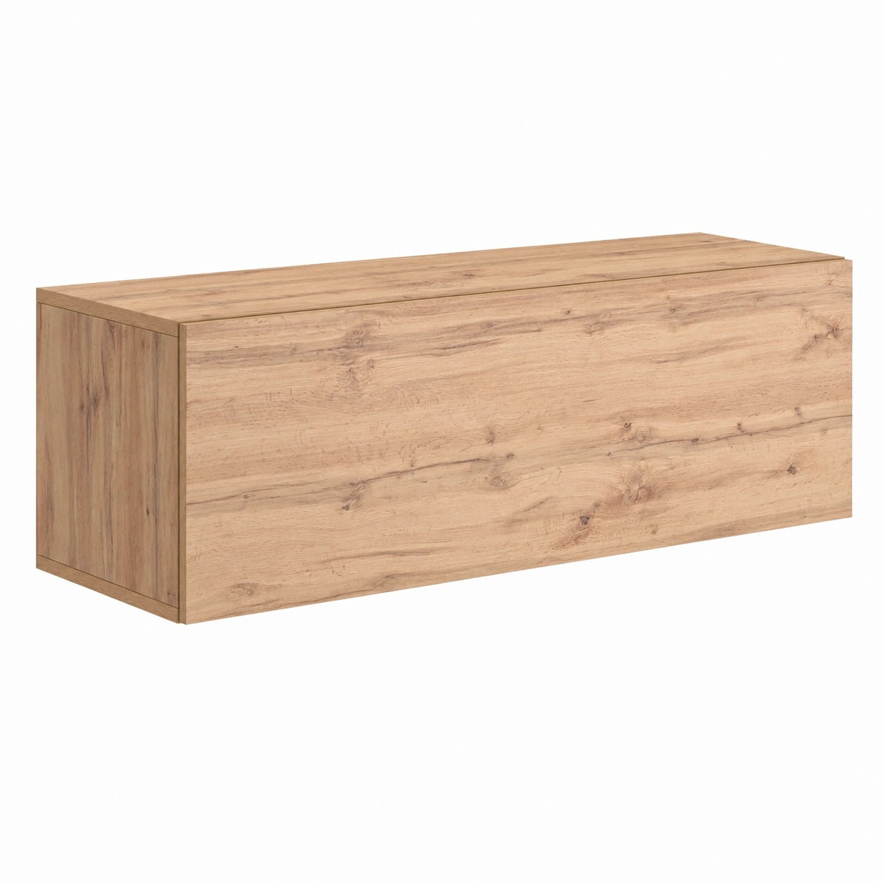 Mobile TV Sospeso Moderno Rovere con Cassetto 104x42x36 cm per Schermi fino a 43 Pollici