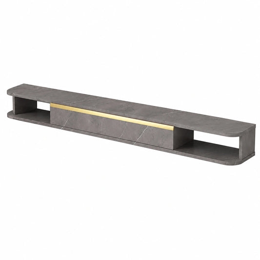 Mobile sospeso per TV moderno con mensola a muro, ideale per salotto e camera, 120 cm