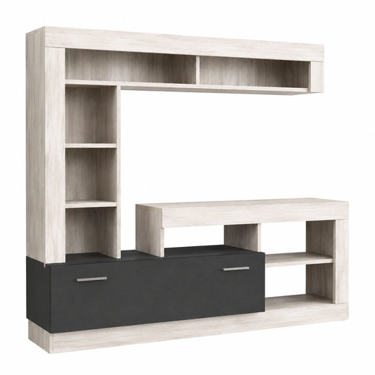 Mobile TV Moderno Milani Home per Soggiorno 170x42x170 cm